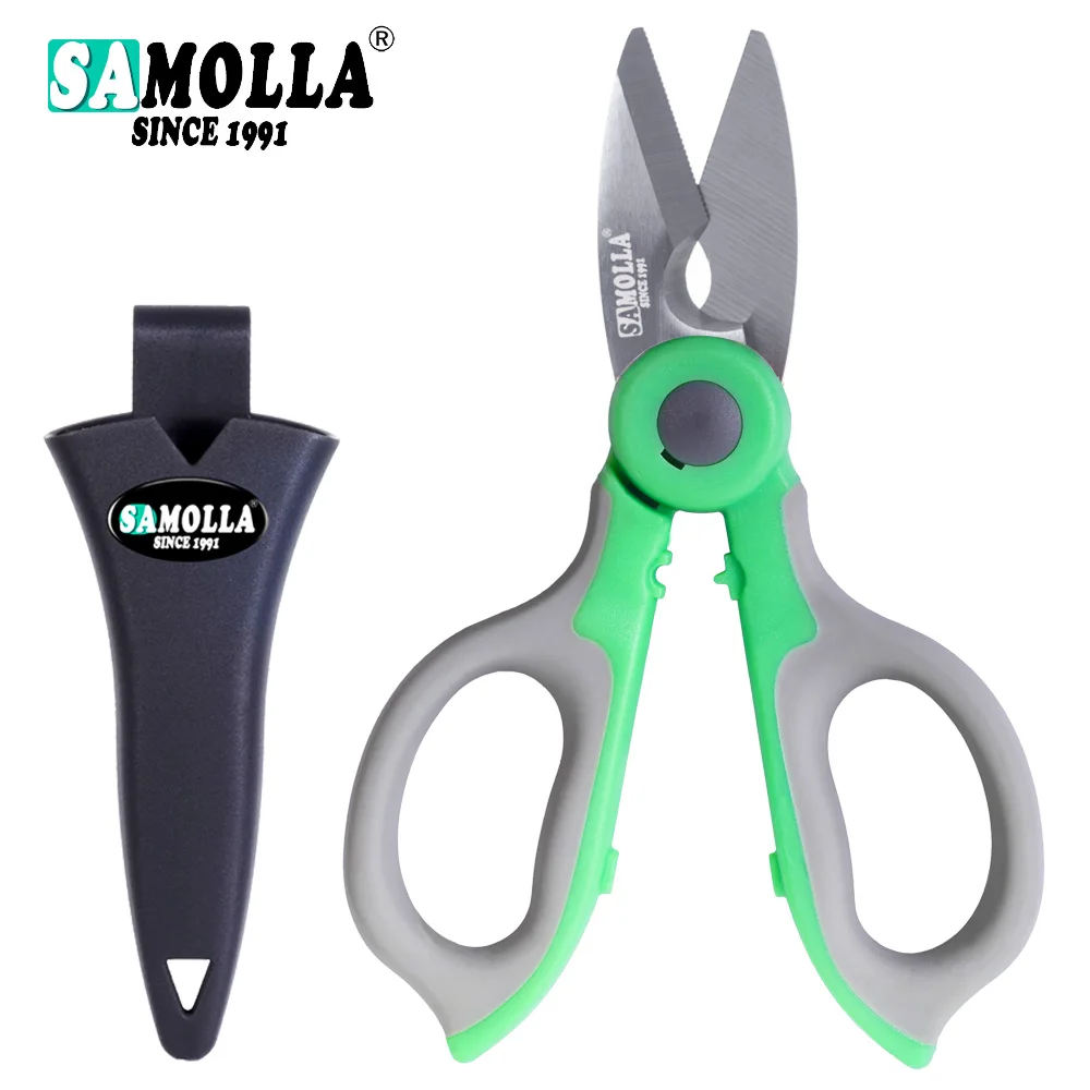 

2023 New 420 Stainless Steel Fishing Scissor Accessories Electrician Portable Scissors Plier Cut PE Braid Line Lure Fishing Tool