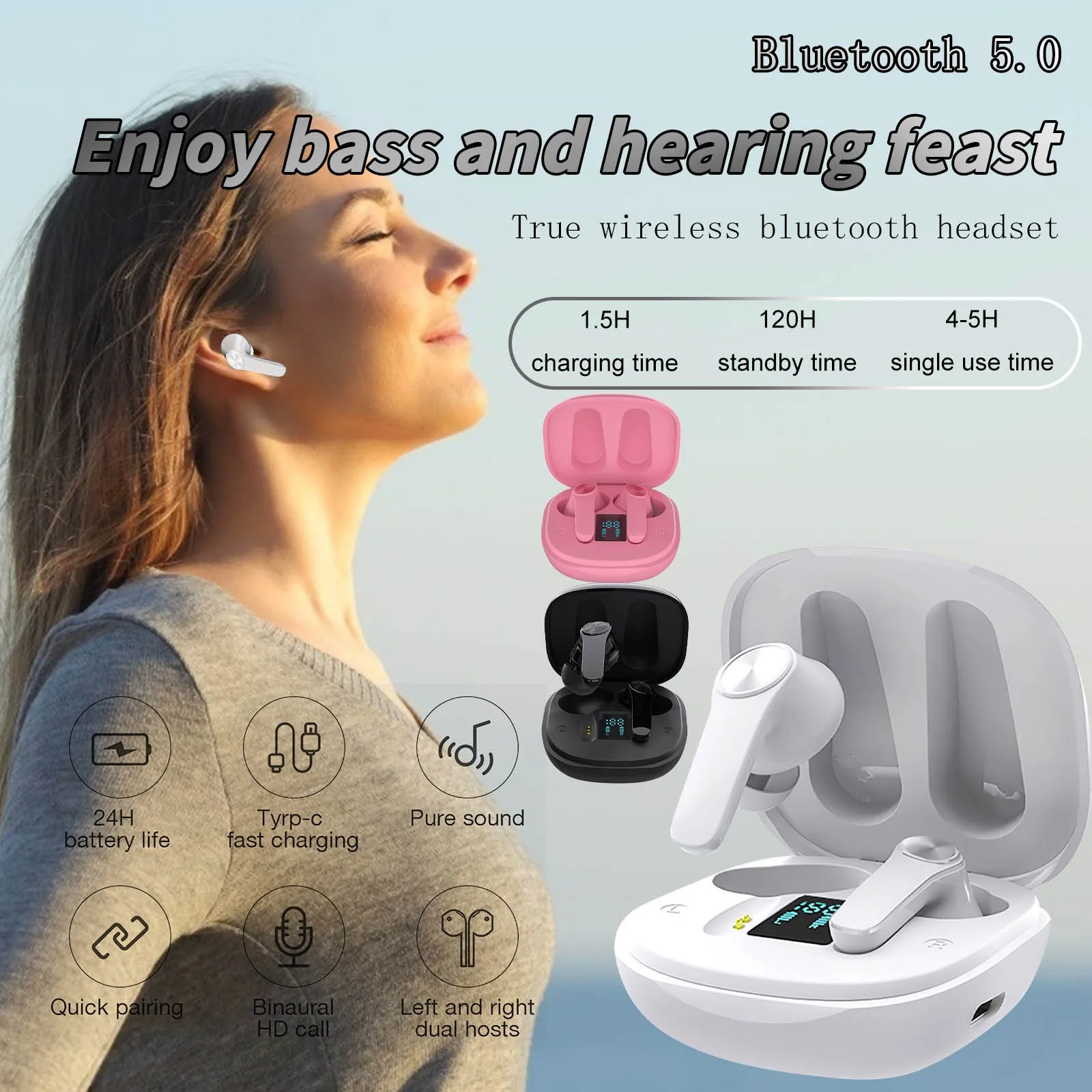 

XT18 Bluetooth In Ear TWS Headphones fone sem fio Headsets audifonos Gaming Handfree Soundpeats with Mic for All Smart Phone