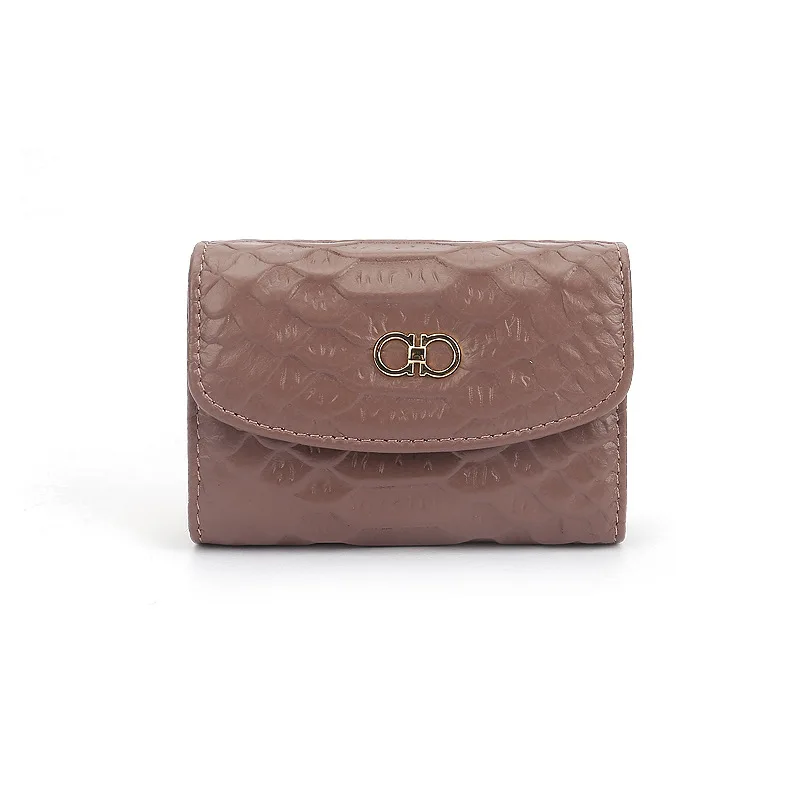 Многофункциональные кошельки из натуральной кожи с узором под змеиную кожу