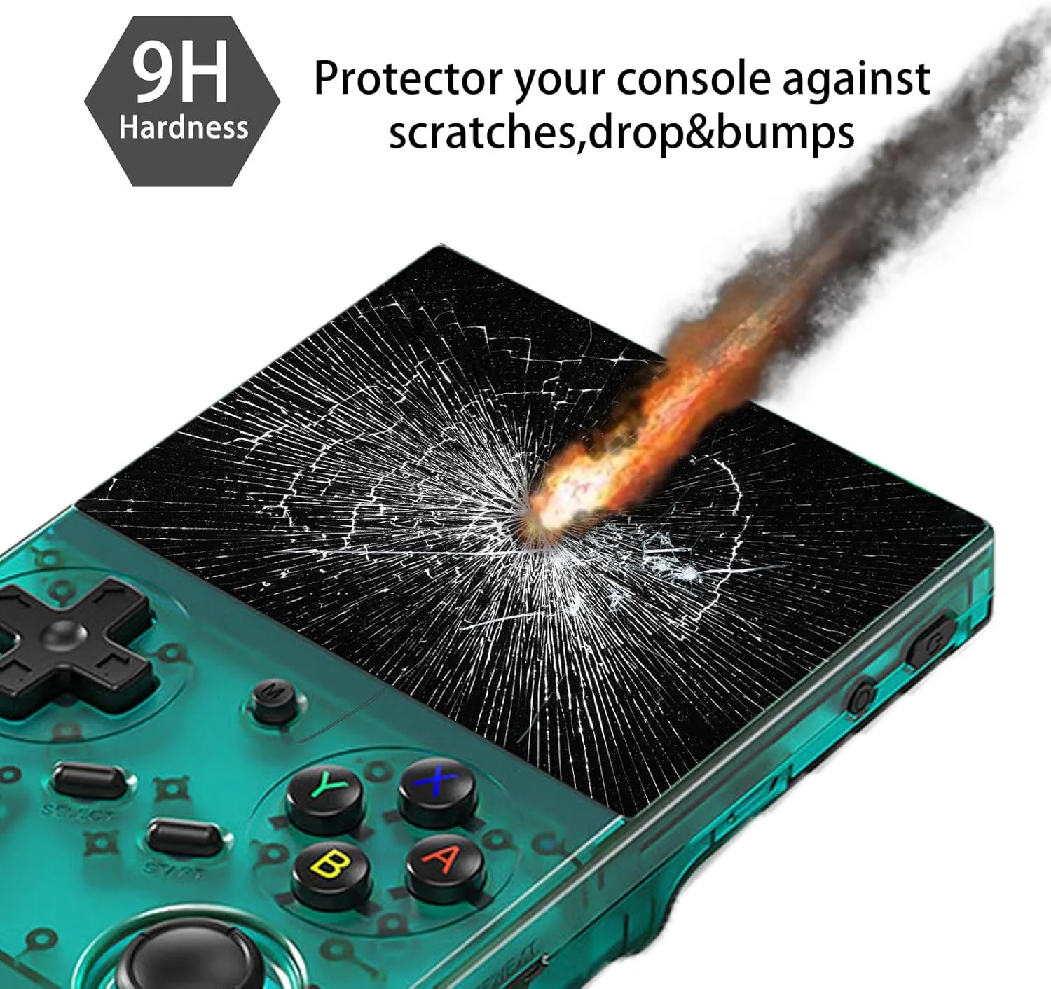 Фото 2 шт. защитной пленки для игровой консоли Anbernic RG35XX Pro, закаленная пленка для защиты экрана №2