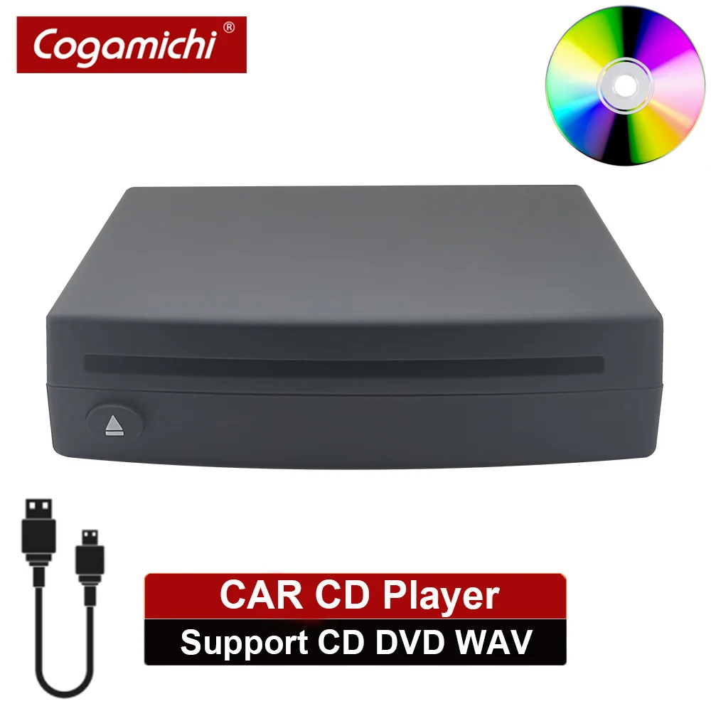 Car CD Player External Stereo Dish Box DVD Player For Car Radio With USB Interface Ultra Speed Android Player Car Accessories