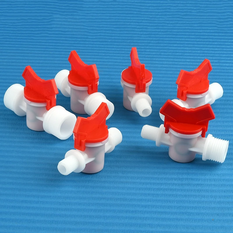 1 ~ 20 шт. 1/4 &quot3/8" 1/2 &quot3/4" наружная резьба равный/редуктор диаметра POM шаровой