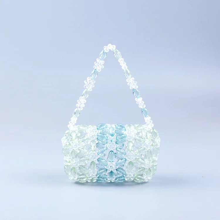 

Новинка 2023, разноцветные акриловые маленькие свежие женские сумки ручной работы, Женская винтажная сумка с кристаллами