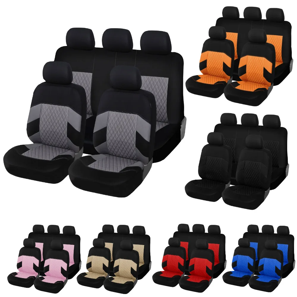 

Car Seat Cover Sets Full Set Full Cover Airbag Compatible Pink Car Accessories For Bmw Toyota Mazda Kia Ford Lada Hyundai Kona