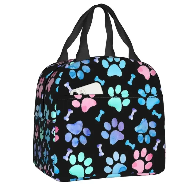 Розовая Сумка Для Обеда В Форме Собачьей Лапы Женская Термоизолированная Еды
