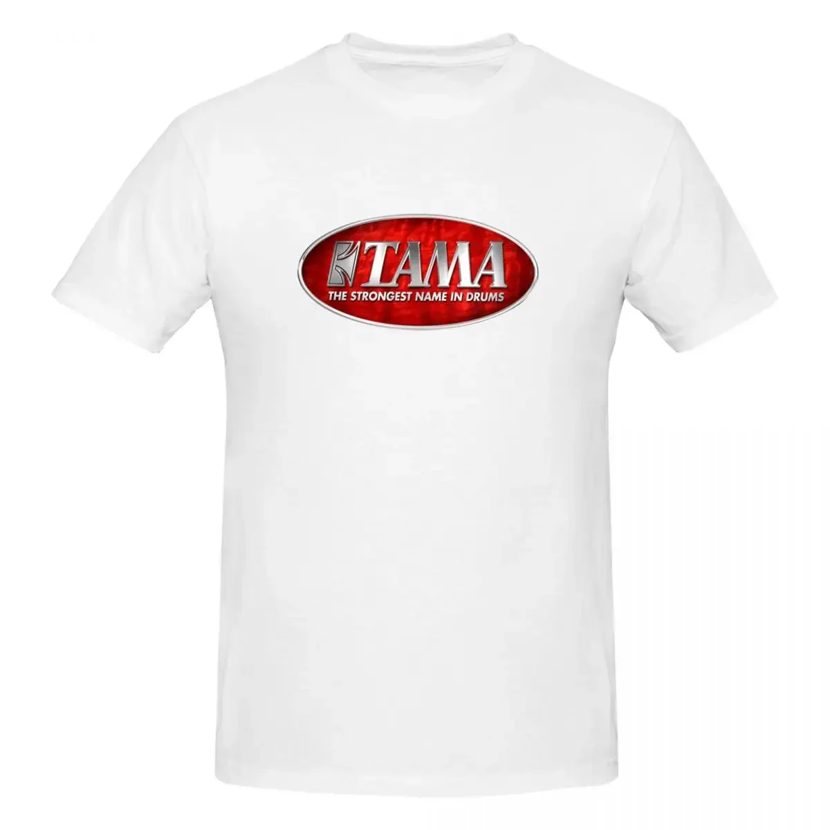 Футболка из 100% хлопка с логотипом Tama Drum мужские классические футболки круглым