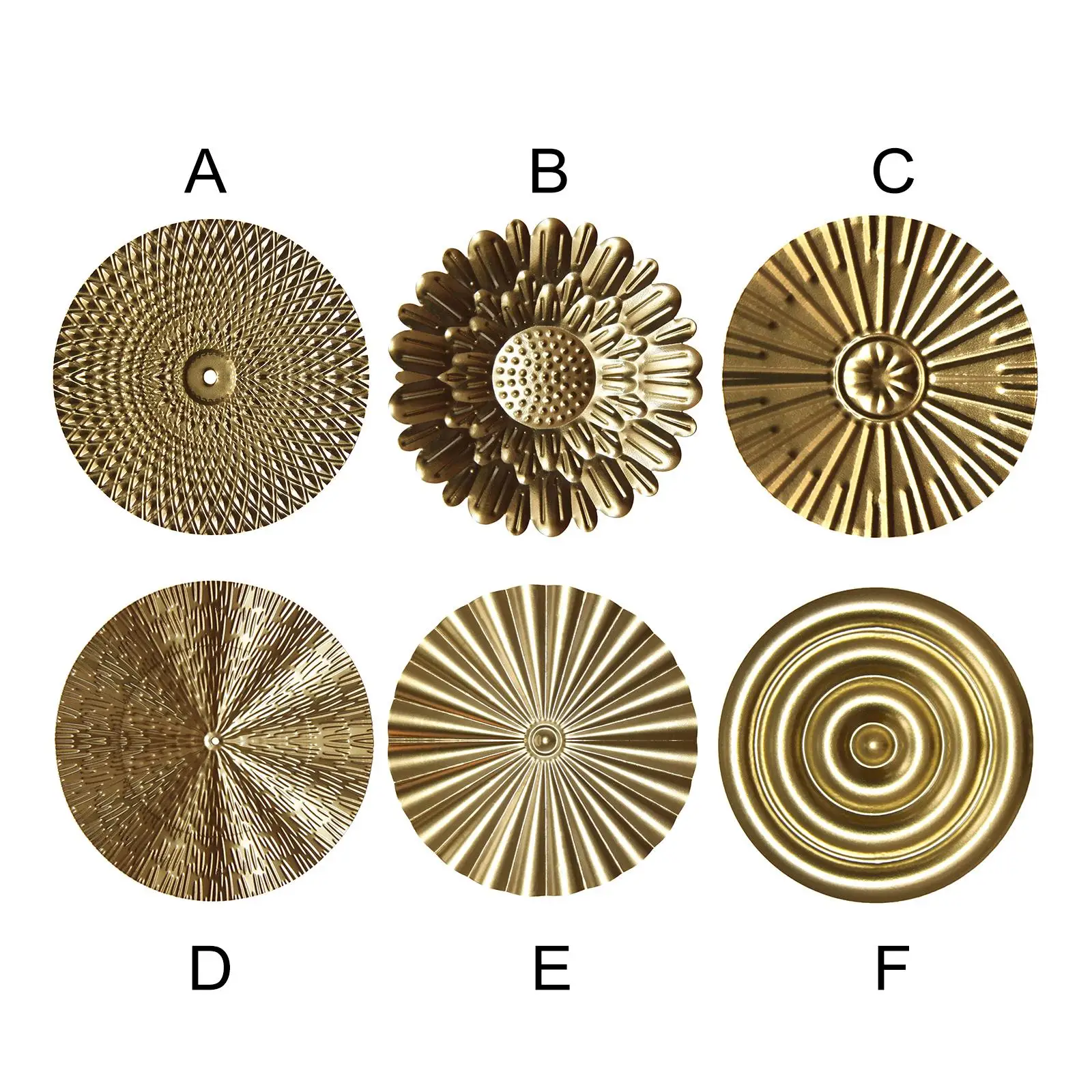 

Vintage Style Round Wall Mounted Art Hanging Sculpture Decor for Indoor Home