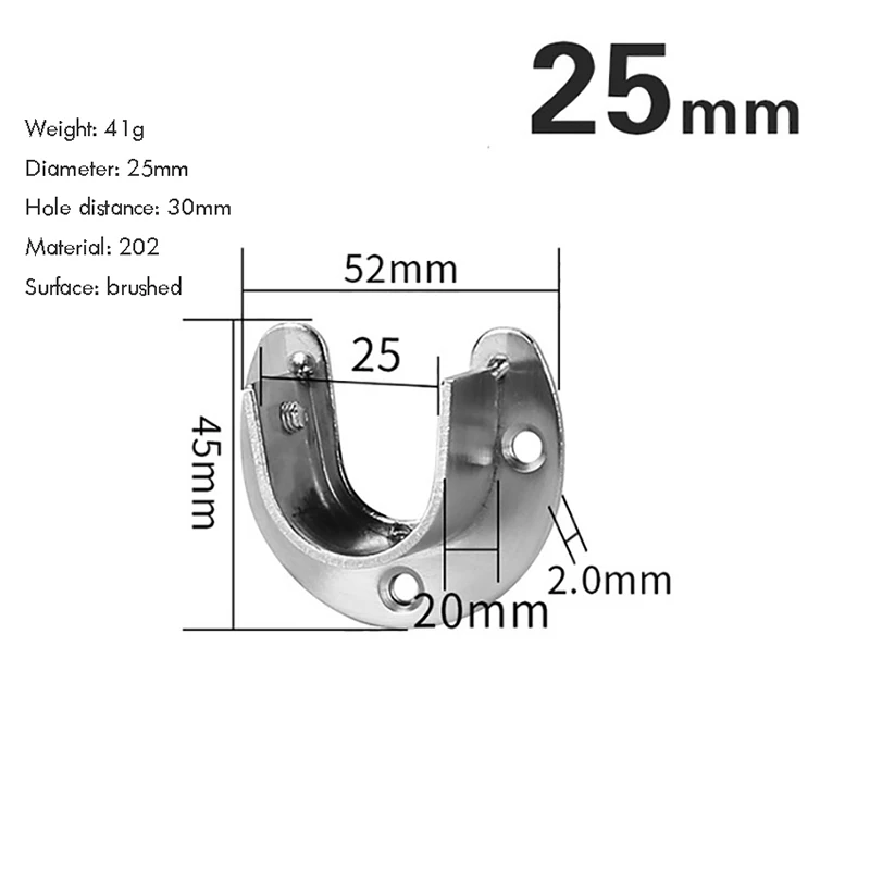 1 шт. сверхмощный конец стержня шкафа из нержавеющей стали поддержка столбов