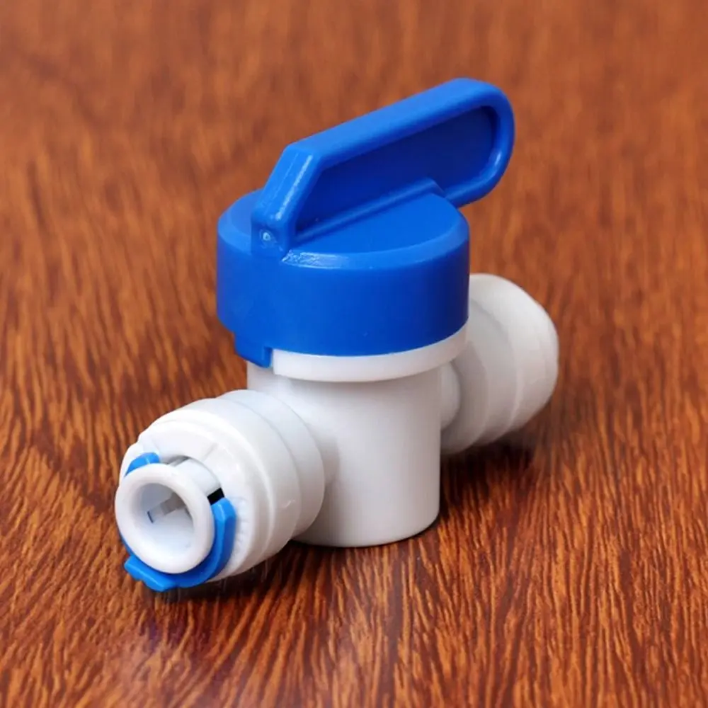 1 шт. прямой пластиковый шаровой кран для воды 1/4 дюйма 3/8 наружный диаметр шланг с