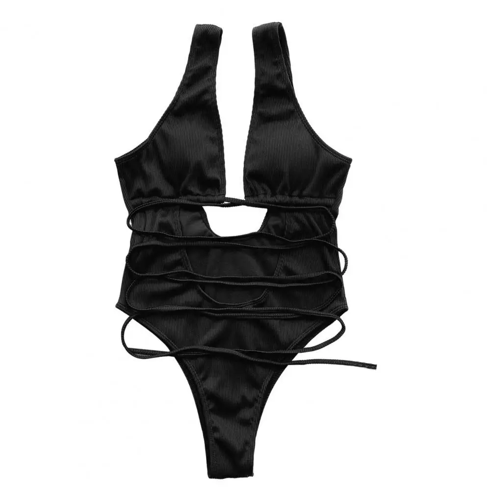 

Fabulous Hollow Out Women Swimwear Bathing Suit High Waist Quick Dry