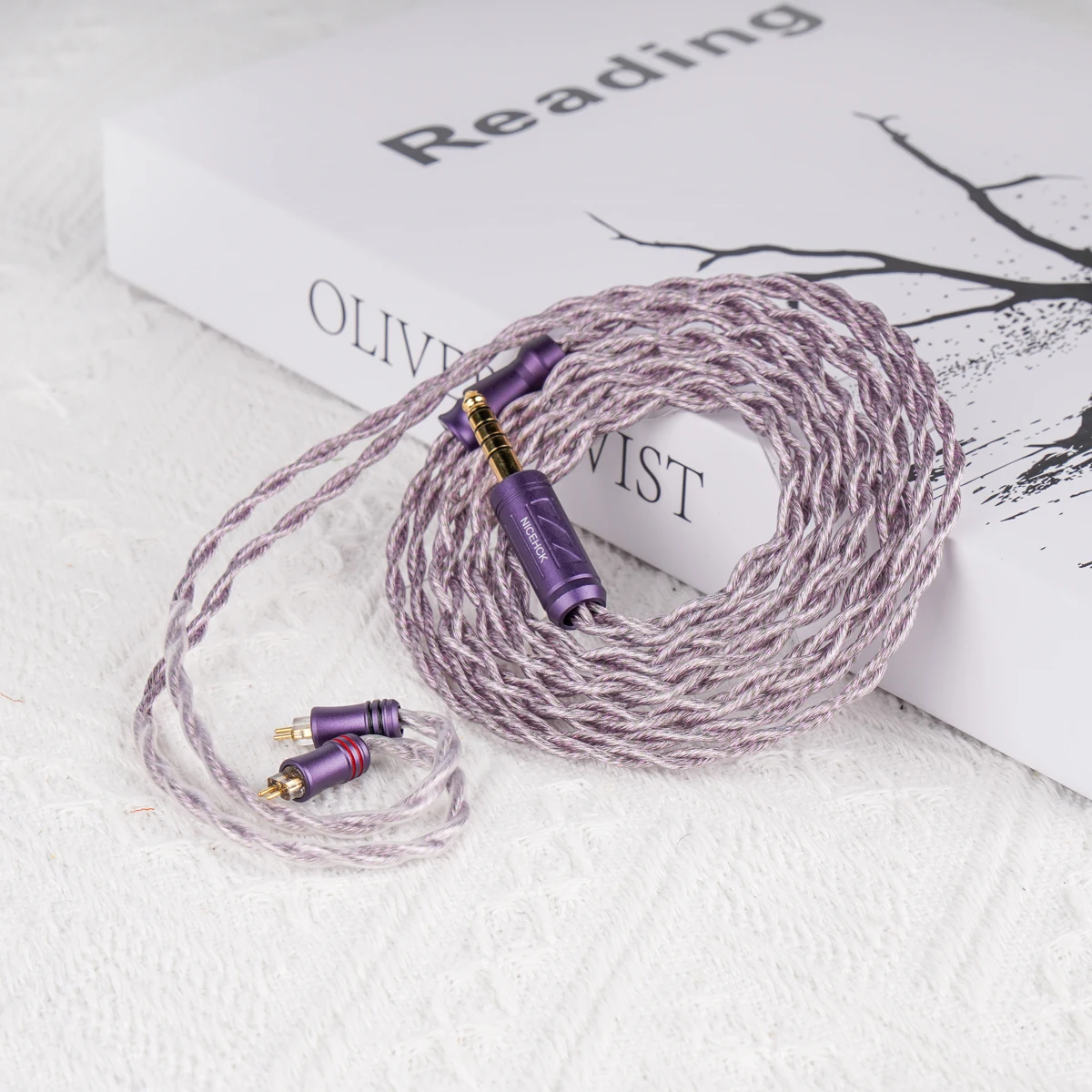 NiceHCK AceLilac HiFi IEM провод 7N OCC + посеребренный для Explorer S08 DUDU Chopin