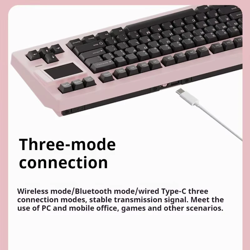 SP STAR D82 PRO Механическая клавиатура трехрежимная прокладка для горячей замены RGB