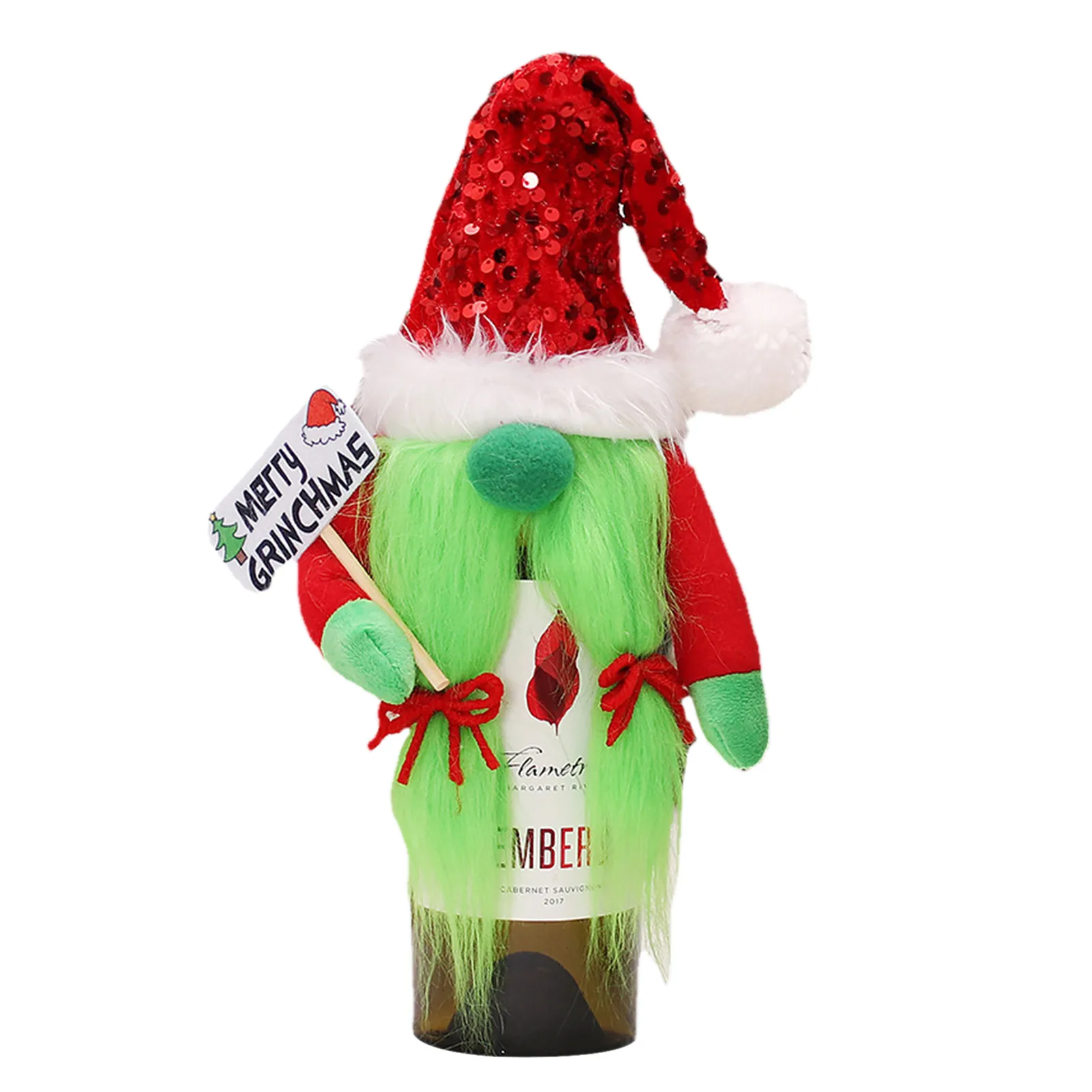 

Christmas Wine Bottle Cover Set Christmas Gnomes Wine Bottle Cover Cute Christmas Dining Table Decor Party Gift