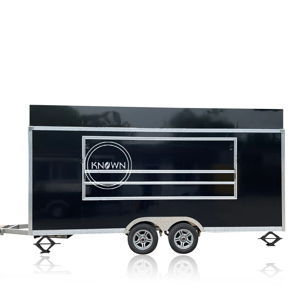 

Mobile Food Coffee Cart Ice Cream Kiosk DOT Concession Trailer Restaurant Food Truck With Full Kitchen for Sale