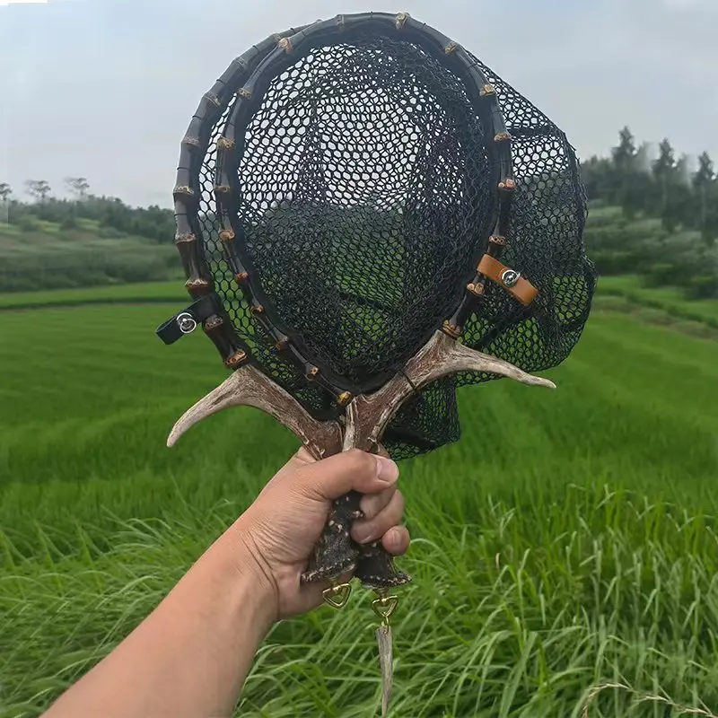 Ручная работа искусственная ручная сеть для ловли нахлыстом маленькая