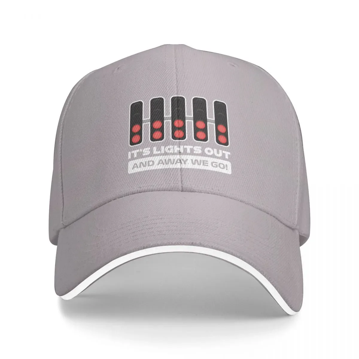 

New It's Lights Out and Away We Go! - Version 2 (Red BG) Cap Baseball Cap Sun cap bucket hat Sunscreen Hat ladies Men's
