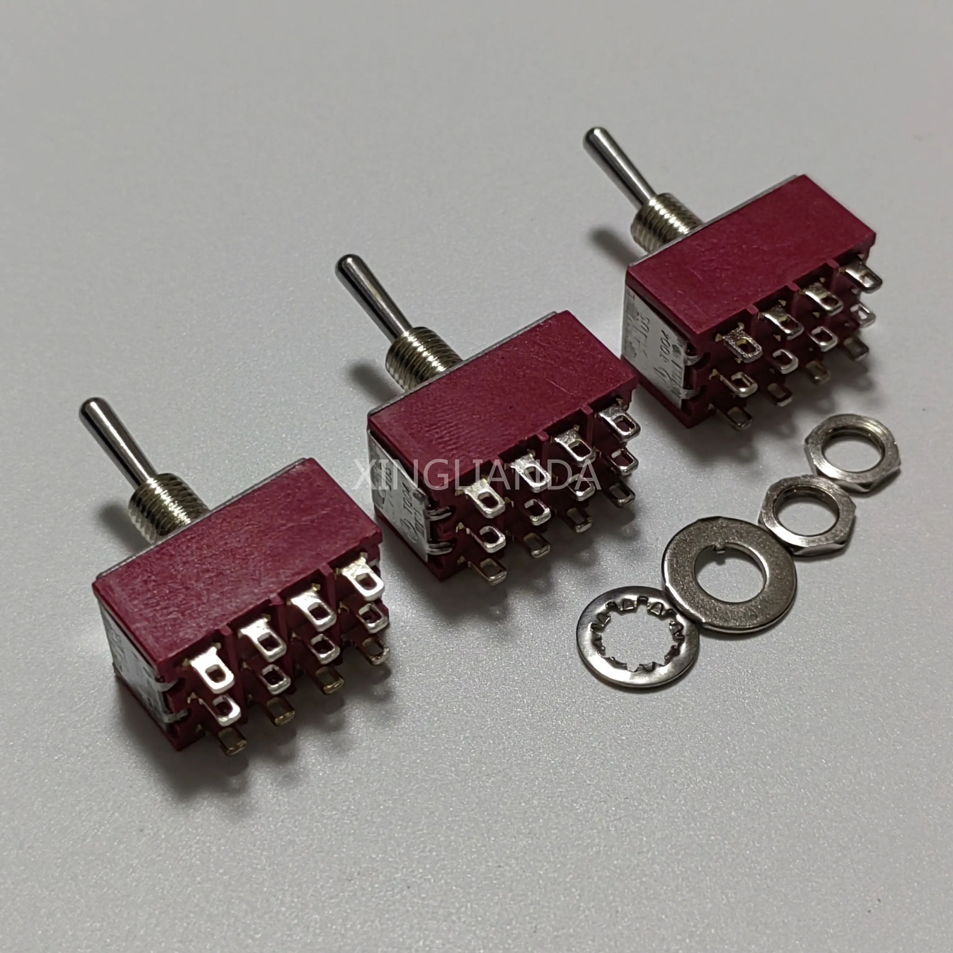 Регулируемый переключатель 6 мм однополюсный двухполюсный SPDT ON-ON 120VAC 6A 1/4 дюйма