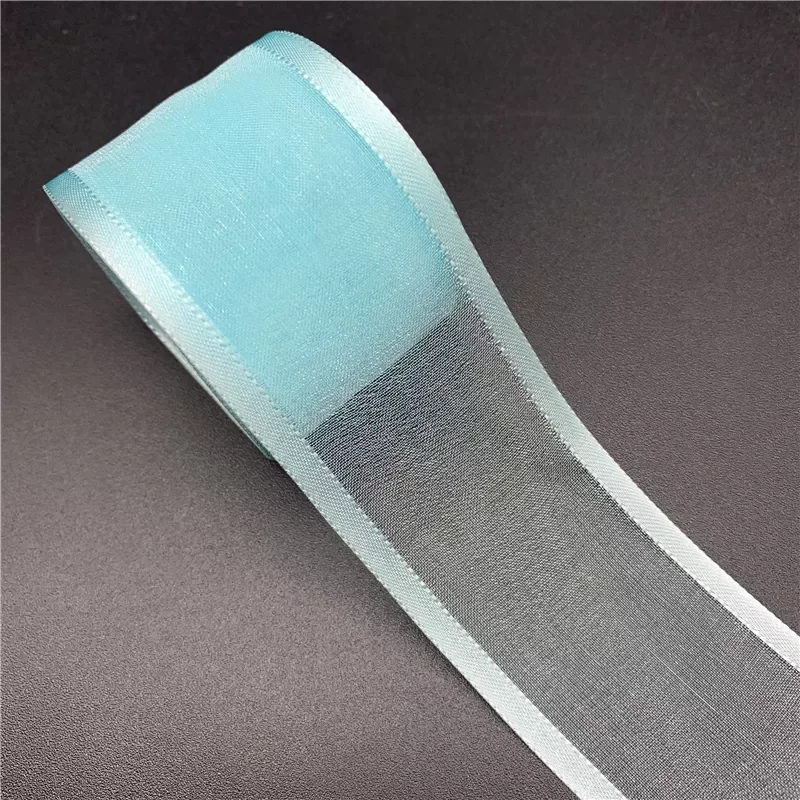

5Yards/Lot 38mm Satin Edge Organza Ribbon Bow Hair Wedding Christmas Decoration Lace Crafts