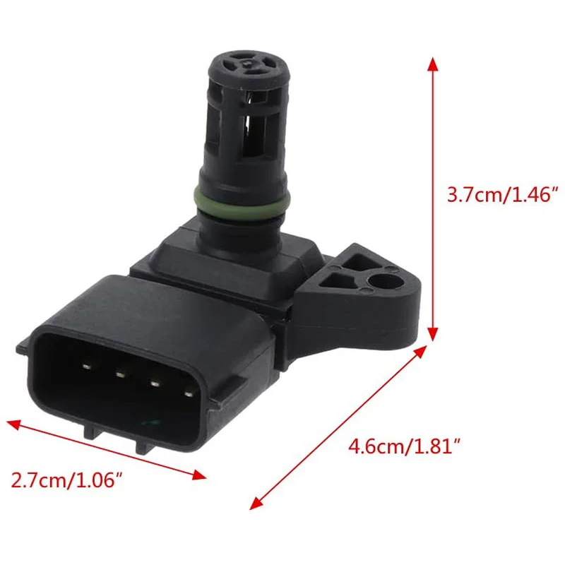 

Autone Intake Sensor 5wk96841 2045431 4Bar Manifold Intake Air Pressure Sensor Map for Renault Peugeot 405 Citroen Hyundai