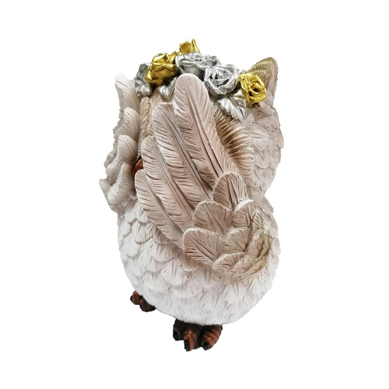 

Garden Statue Owl Bird Figurine Micro Landscape Fake Owl Miniature Crafts for Patio Yard Lawn Art Gifts