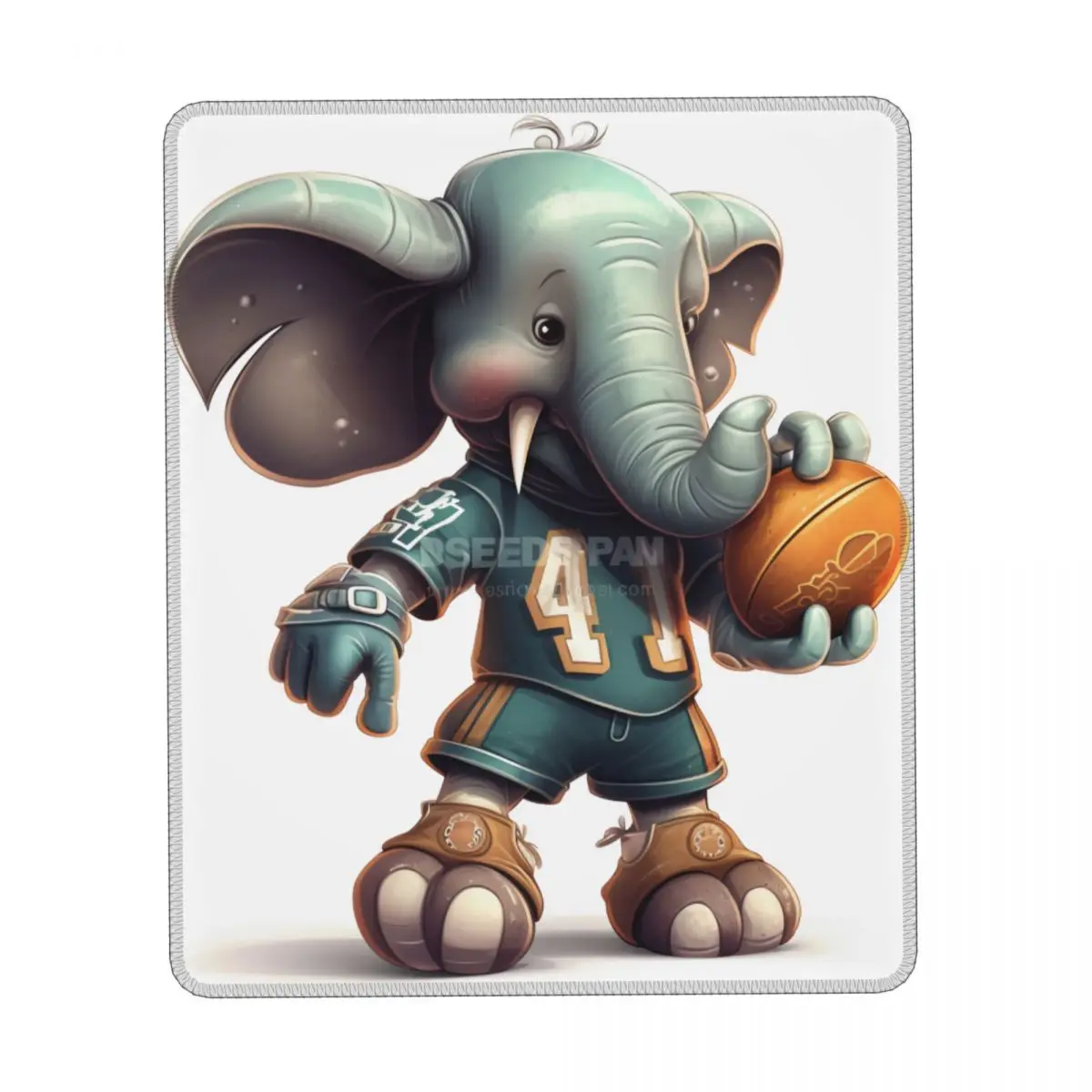

Elephant Vertical Print Mouse Pad Cartoon Drawing Style Aesthetic Cute Mousepad Desktop Non Slip Rubber Mouse Pads