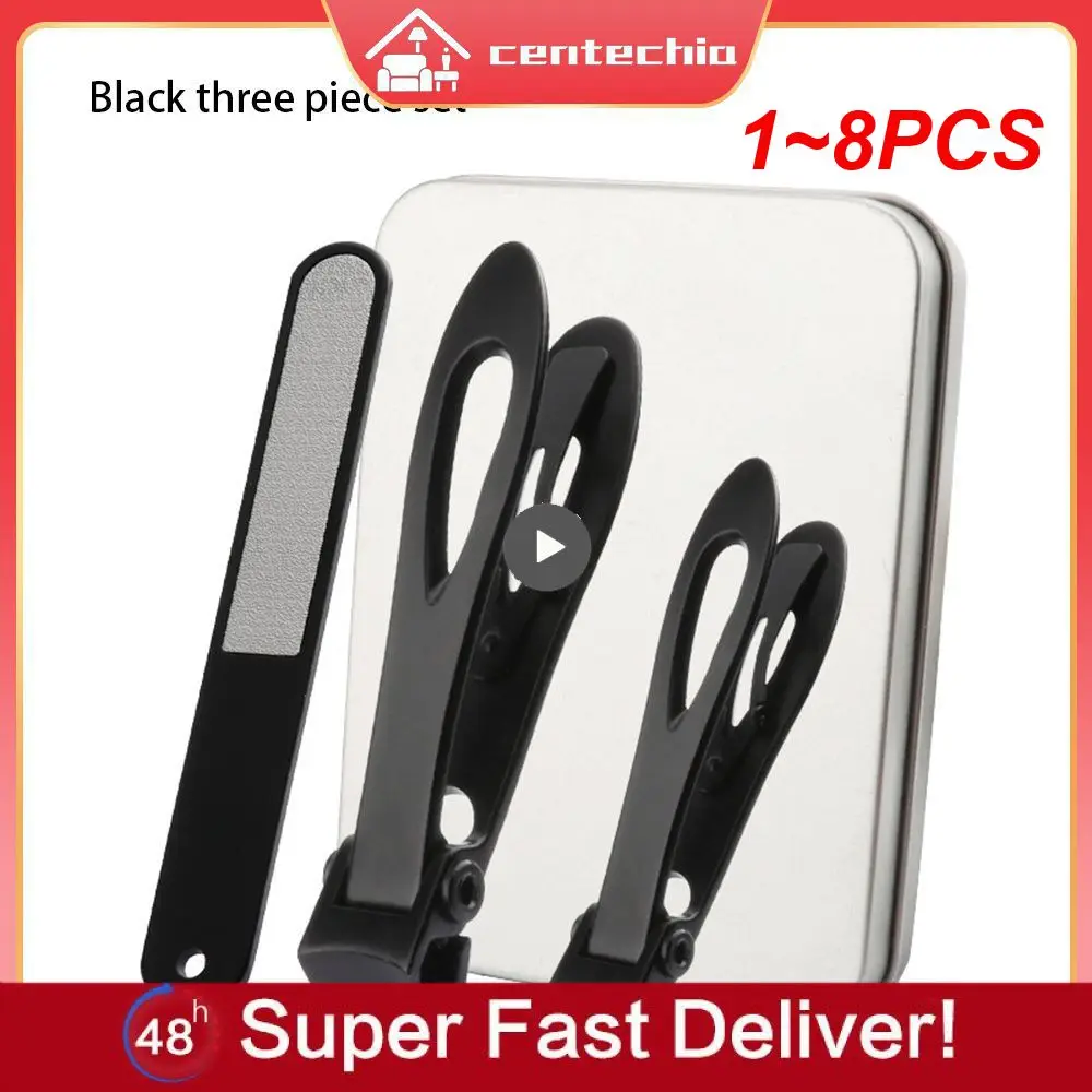 

1~8PCS New large opening nail clippers thick nail trimmer stainless steel professional large opening nail tool