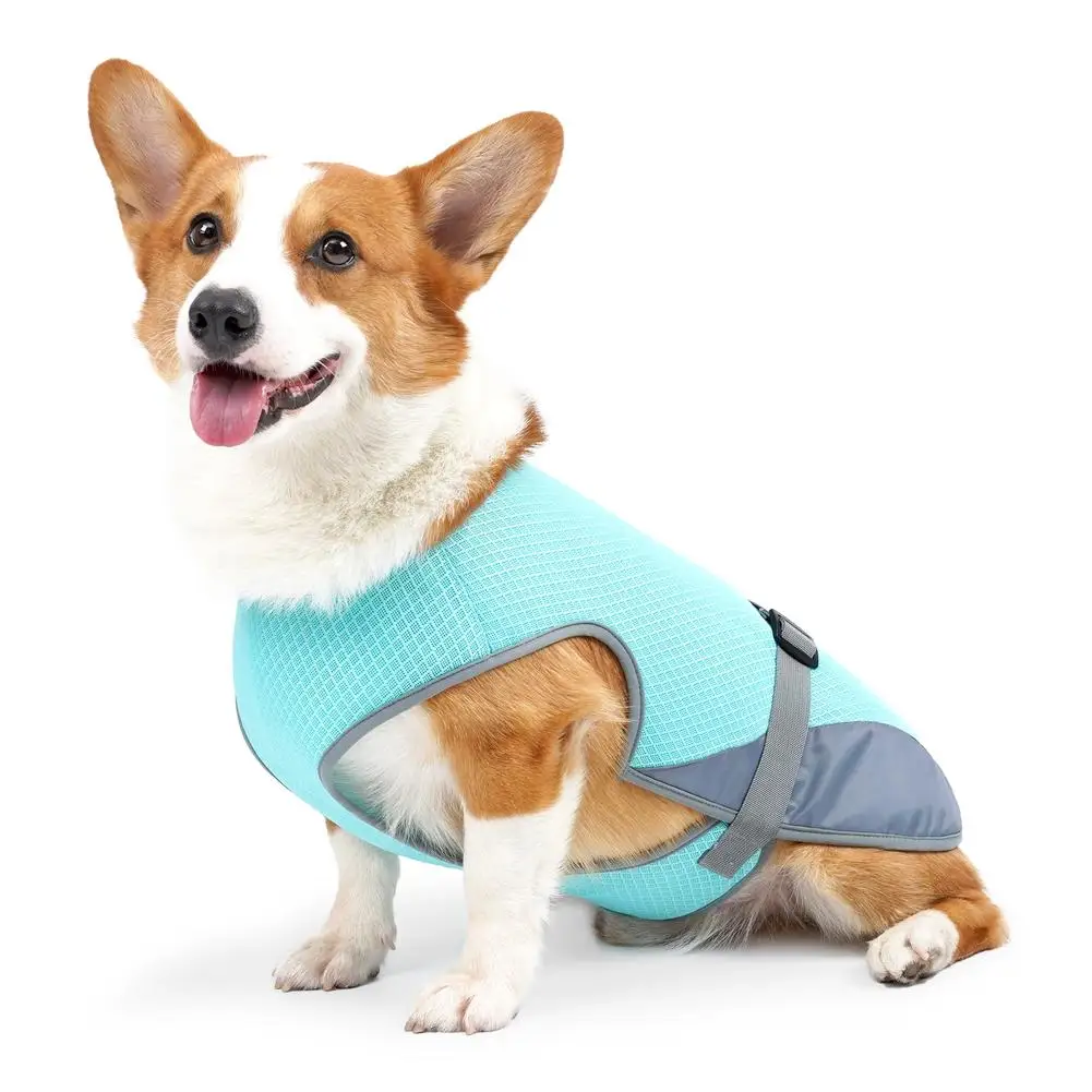 

Охлаждающий Жилет для собак, регулируемый охлаждающий жилет для собак, охлаждающая куртка для собак, дышащий охлаждающий жилет для питомцев для маленьких, средних и больших собак