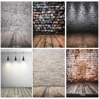 vinyl custom vintage brick wall wooden floor photography backdrops children photo background studio prop 211215 16