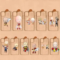 bandai one punch man phone case for iphone 11 12 13 mini pro xs max 8 7 6 6s plus x 5s se 2020 xr clear case