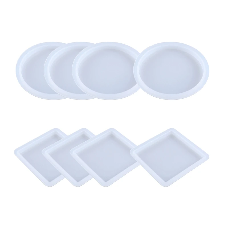 

Resin Coaster Molds,Silicone Coaster Mold for Epoxy Resin,DIY Table Ornaments