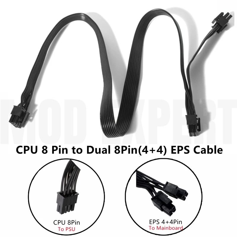 Двойной 8-контактный 4 + 4-контактный кабель питания процессора ATX/EPS12V для Corsair RM550x