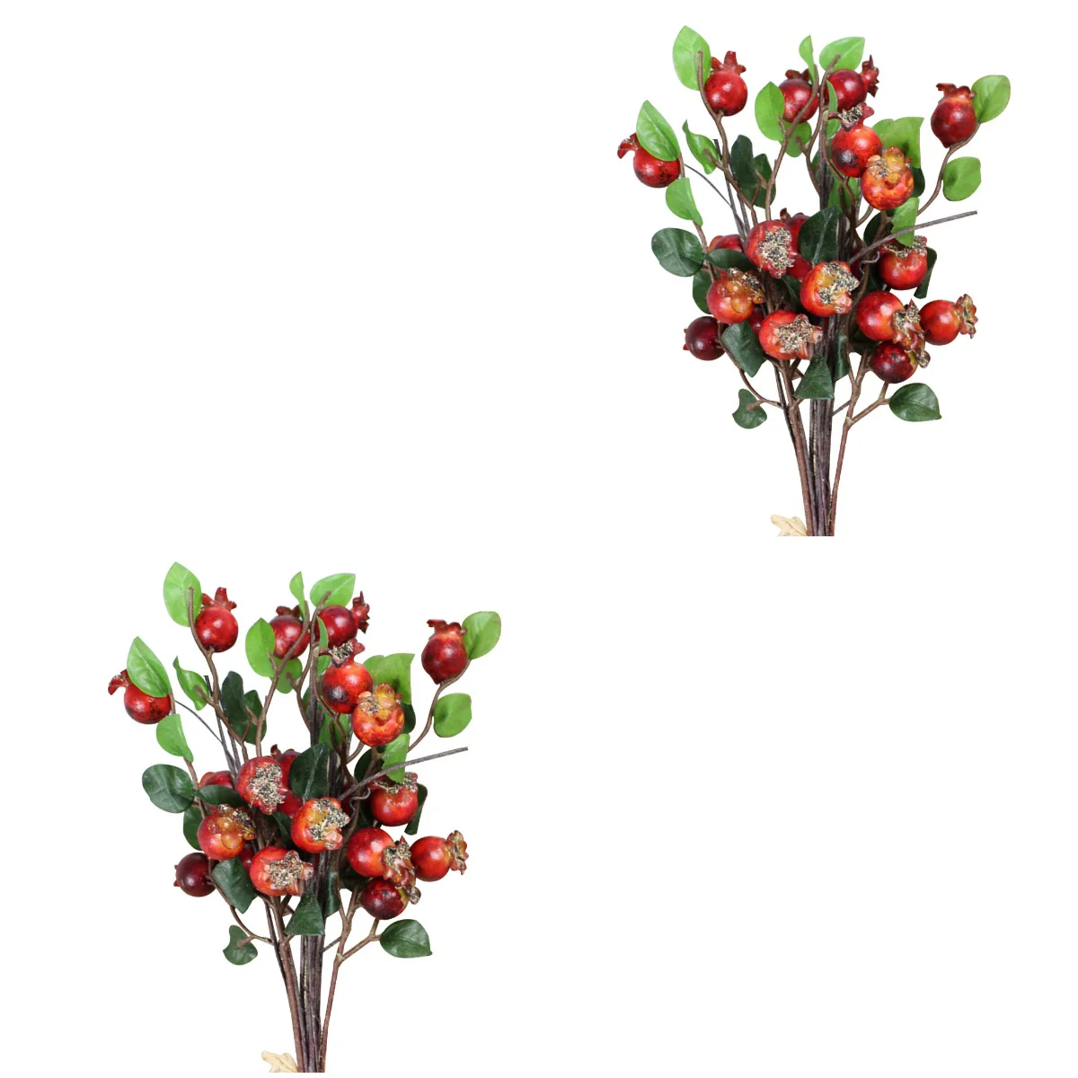 

Artificial Berry Christmas Stems Picks Bouquet Berries Flower Holly Fake Flowers Pomegranate Fruit Silk Bouquets Bundle Rosehip
