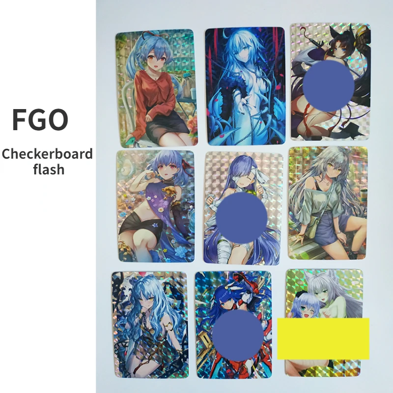 

9 шт./Набор Аниме периферийная FGO судьба корона дизайн флэш-карта сексуальная красавица кольцо лазерная карта для мальчиков хобби игрушка подарок