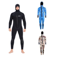 yonsub hot wetsuit 5mm scuba diving suit men neoprene underwater hunting surfing front zipper spearfishing keep warm
