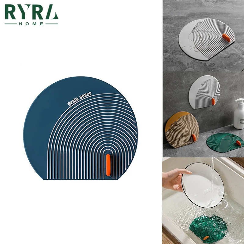 

Фильтр для раковины в ванную комнату силиконовая дренажная крышка, круглая форма, защита от запаха, защита от насекомых, пробка для ванной к...