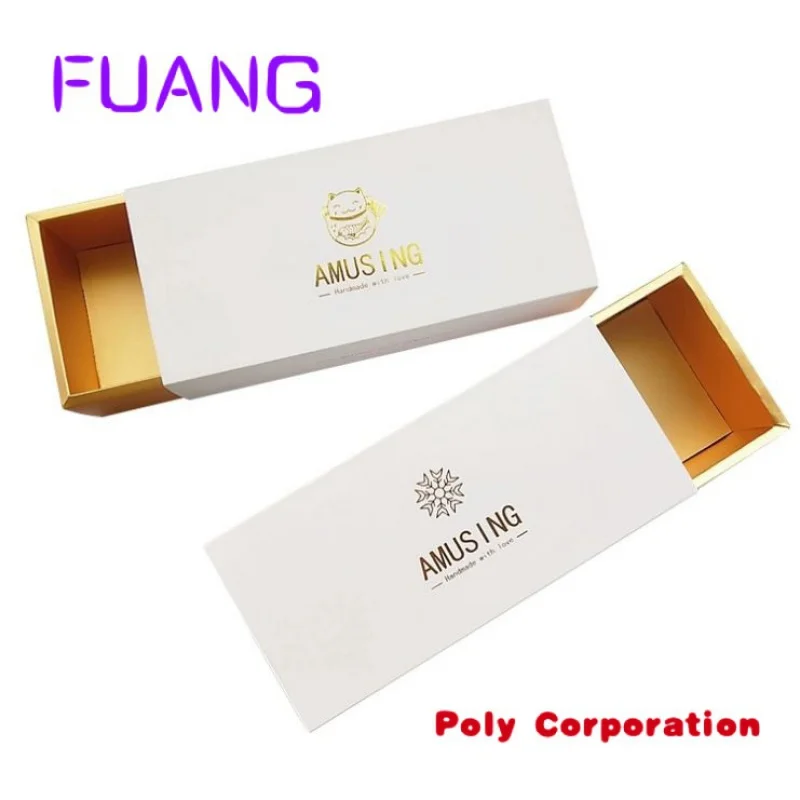 Custom  Food Grade pastry paper box 14 macaron folding drawer packaging with clear sleevepacking box for small business