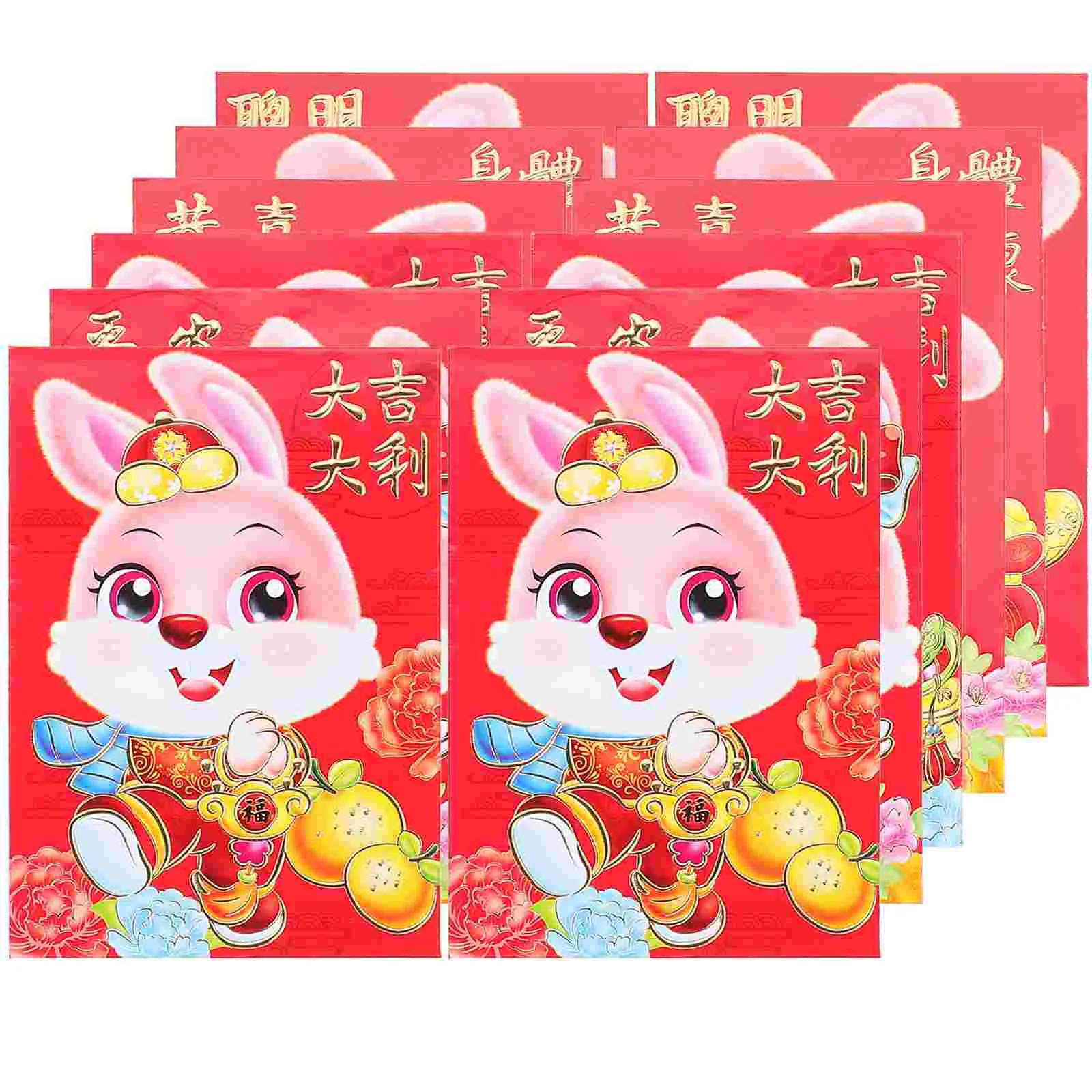 

Red Money Year Envelope Chinese Envelopes New Packet Festival Spring Bag Packets Rabbit Pocket Lucky Hongbao Wedding Bunny