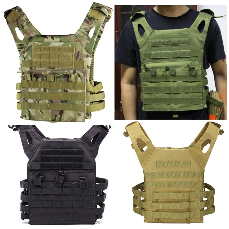 

Jungle Hunting Tactical Vest Body Armor Military Molle Plate Carrier Magazine CS Protective Airsoft Vest Camouflage Equipment