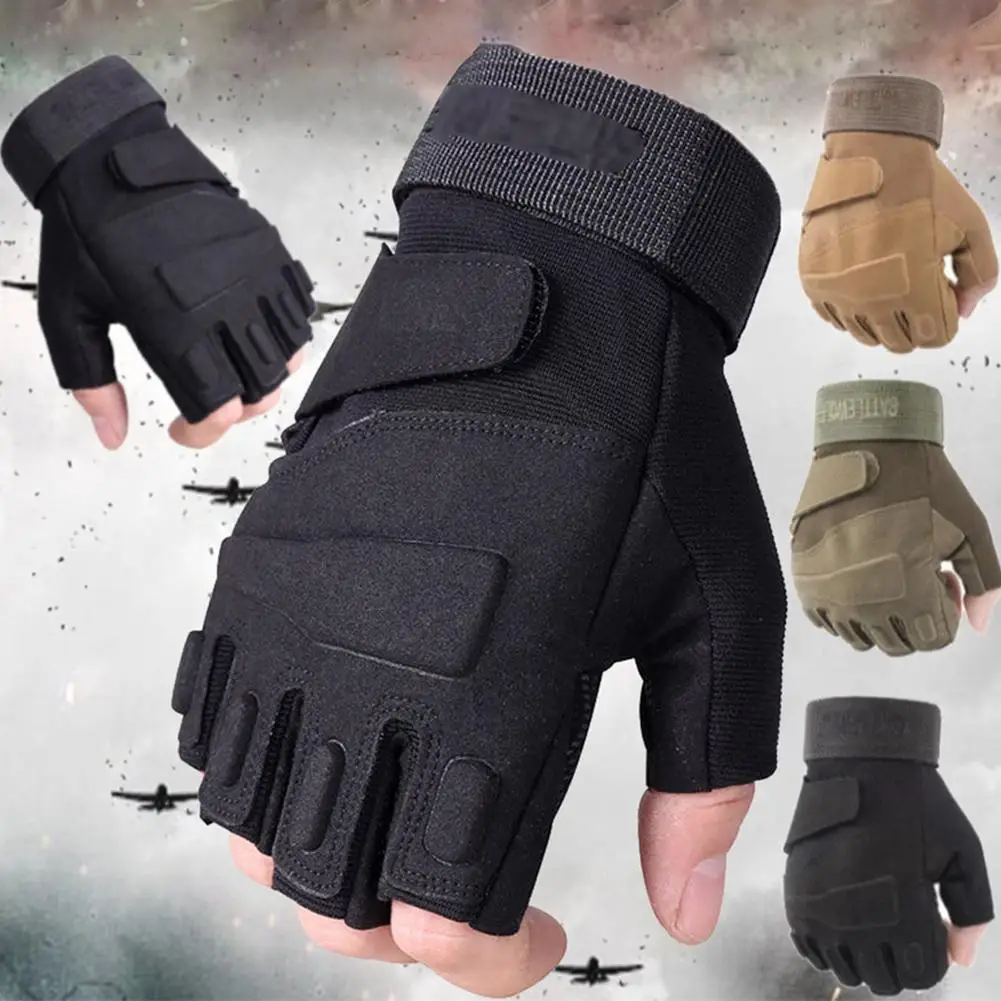 

Outdoor Tactical Gloves Airsoft Sport Gloves Half Finger Military Men Women Combat Shooting Hunting Fitness Fingerless Gloves