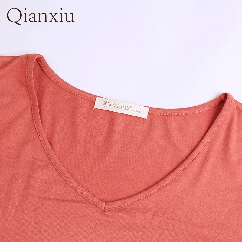 2021Women's Robe Baboo Fiber Round Collar Short Sleeve Nightdress  Ladies Sexy Sleepwear  Plus Size Pajamas Night Wear Camisola