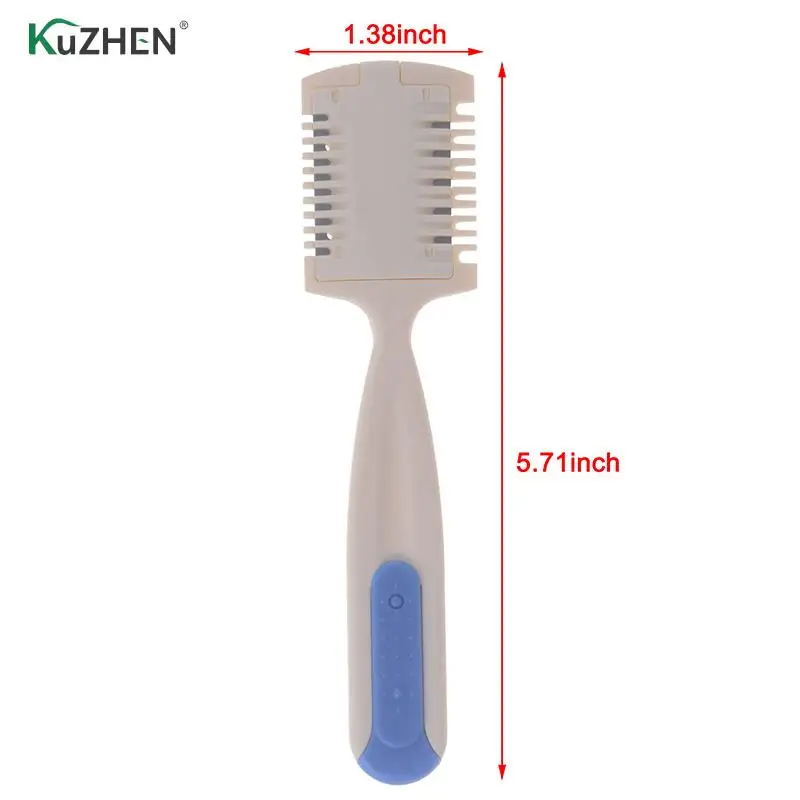 

Прочный триммер для стрижки волос Бритва Расческа с лезвием домашний парикмахер инструменты для макияжа для истончения челки длинные крас...