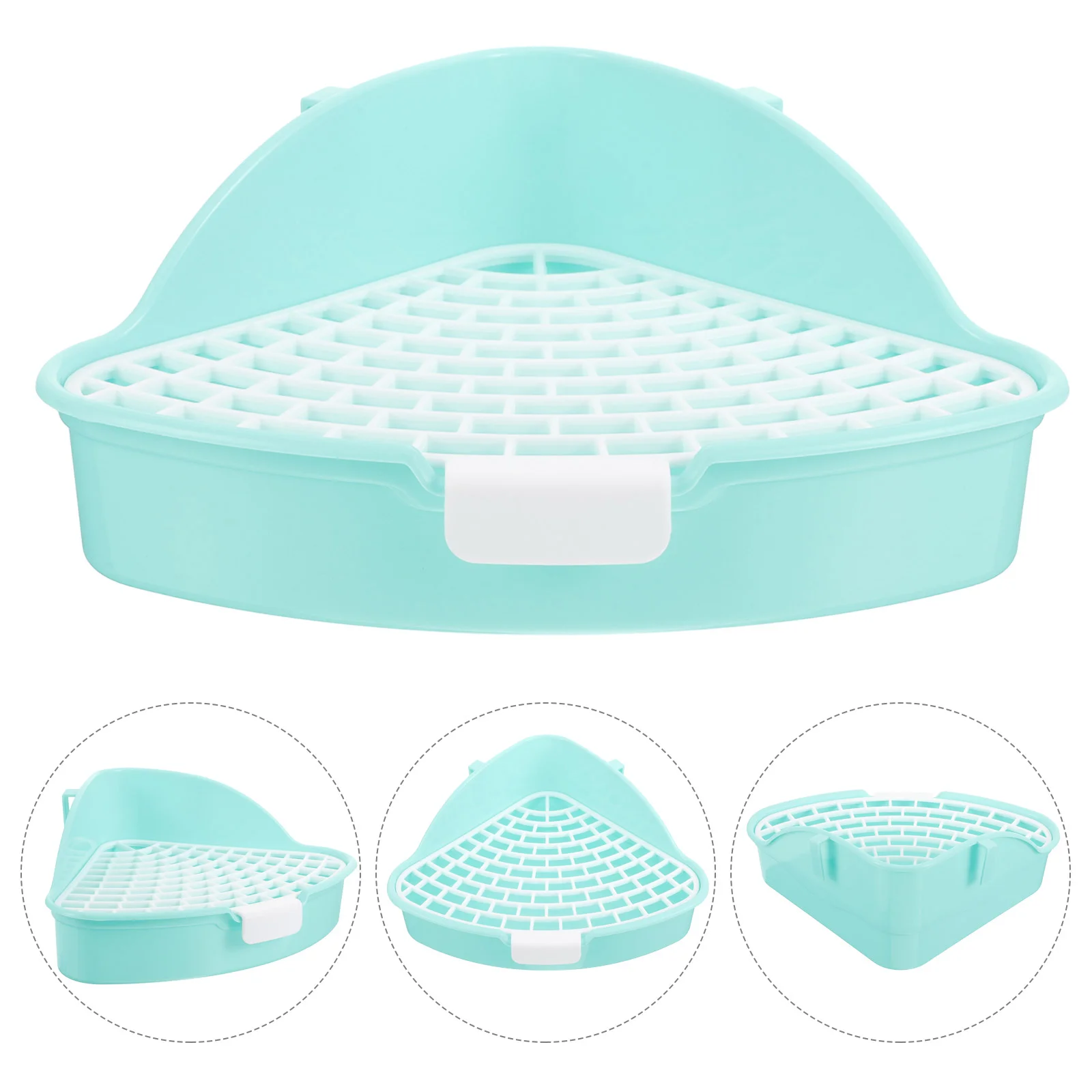 Треугольный горшок для домашних животных домашний поднос кроликов туалет собак