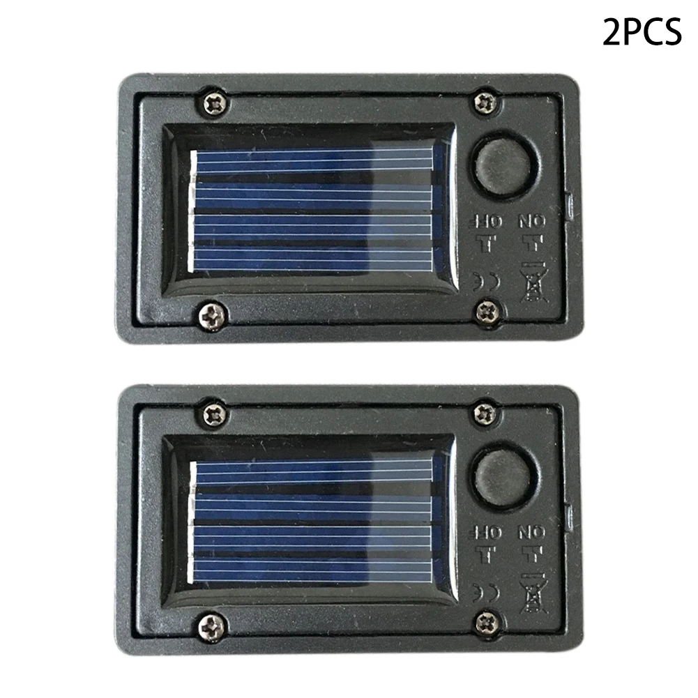 

2pcs Durable DIY LED Light Easy Install Waterproof Bulb Accessory Practical Replacement Part ABS Solar Lantern Battery Box