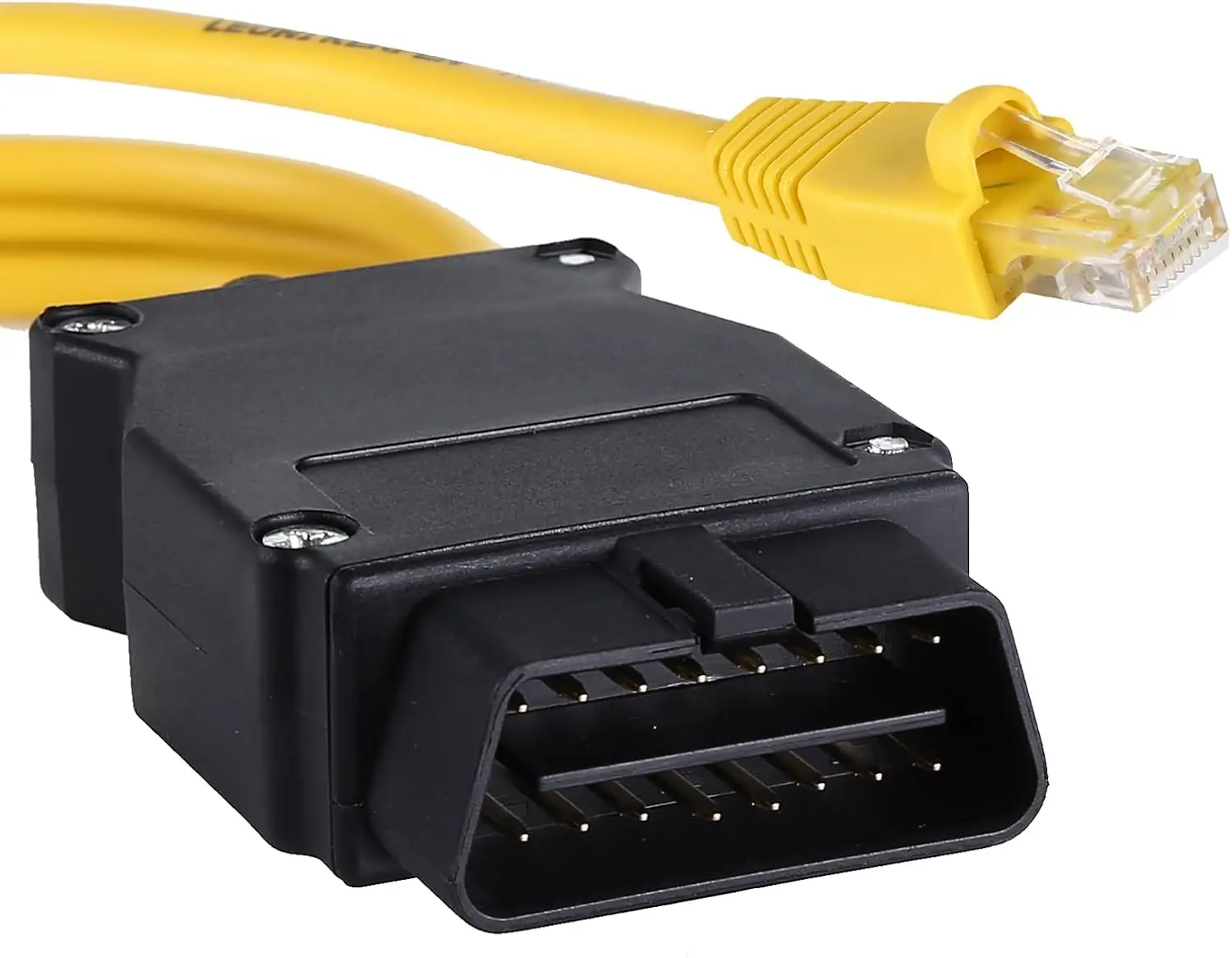 Фото Кабель ENET OBD2 для BMW F-серии, кабель ENET RJ45, совместимый с OBD-кабелем, 6,6 футов/2 м №2