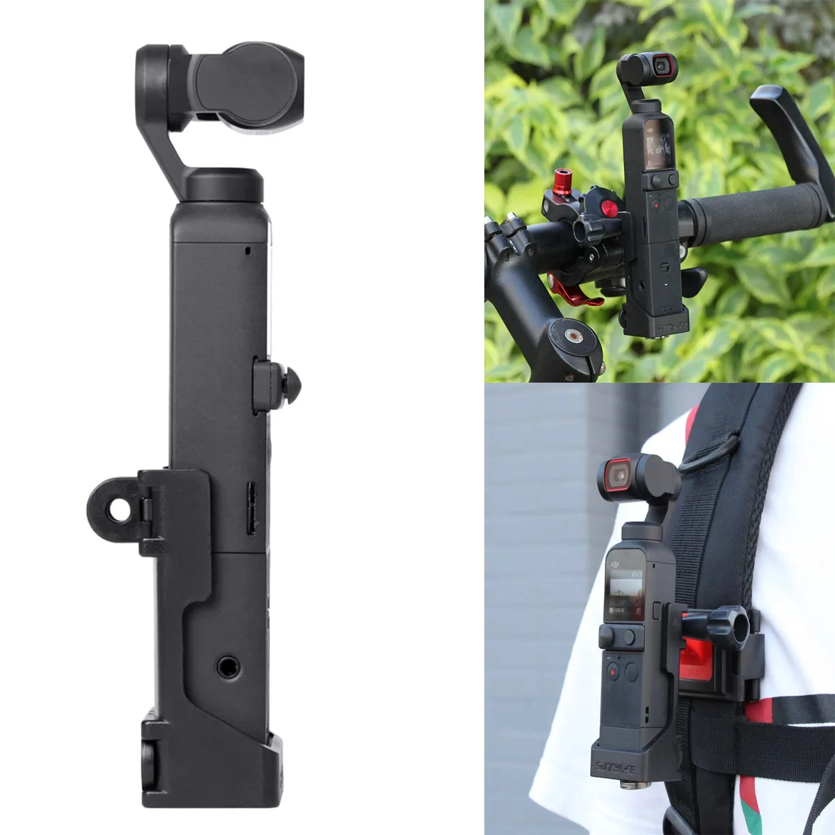 

Gimbal Backpack Clip Bike Rack Foldable Stand Dual Hook Adapter Stand for DJI OSMO Pocket 2 Handheld Gimbal Accessories