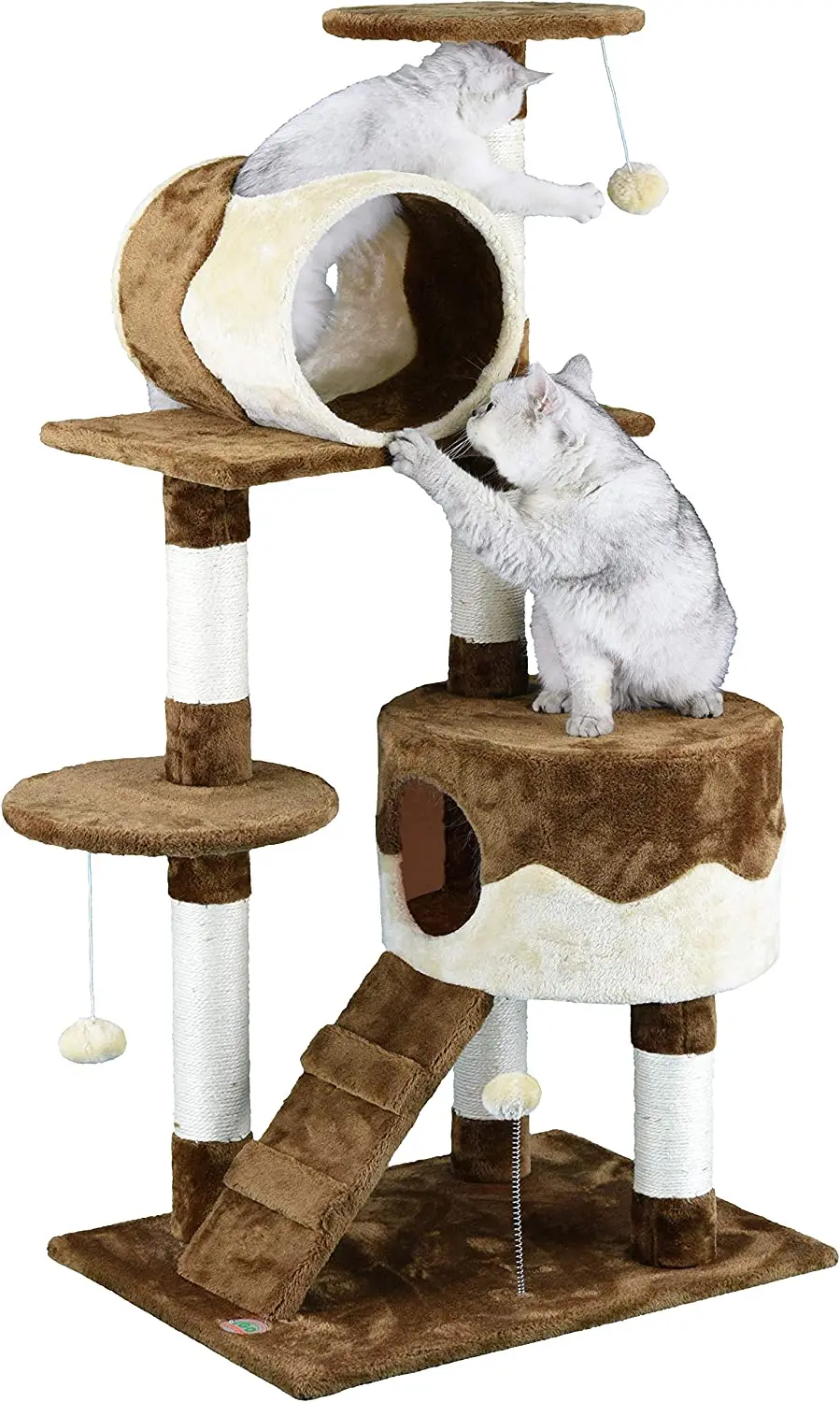 

Cat Tree Furniture, 29 x 18.5 x 51.5, Beige/Brown