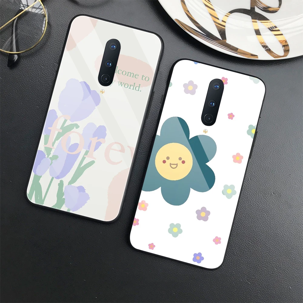 

Flowers and Plants Case for OnePlus 10 8 9 7 Pro 7T 8T 9Pro 9R 9RT 5 5T 6 6T Nord N20 N10 2 5G N100 Tempered Glass Cover Fundas