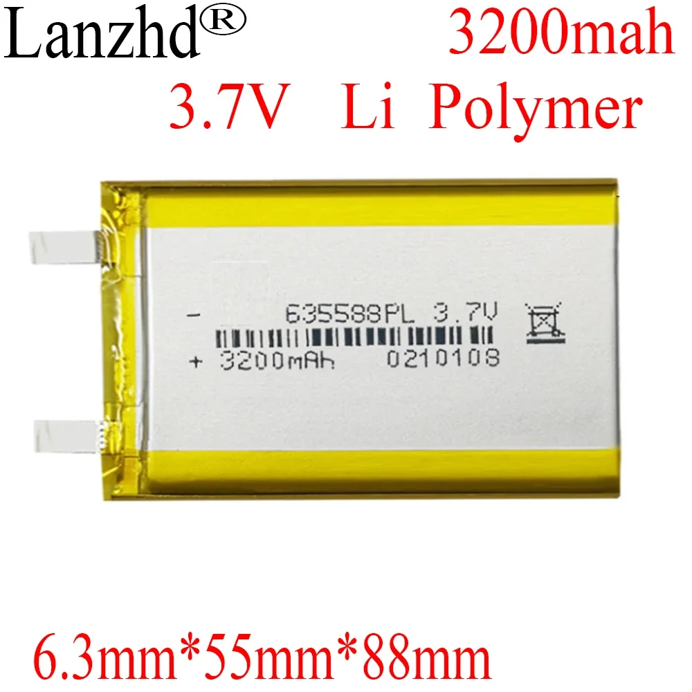 Литий-полимерный аккумулятор 3 7 в 3200 мАч