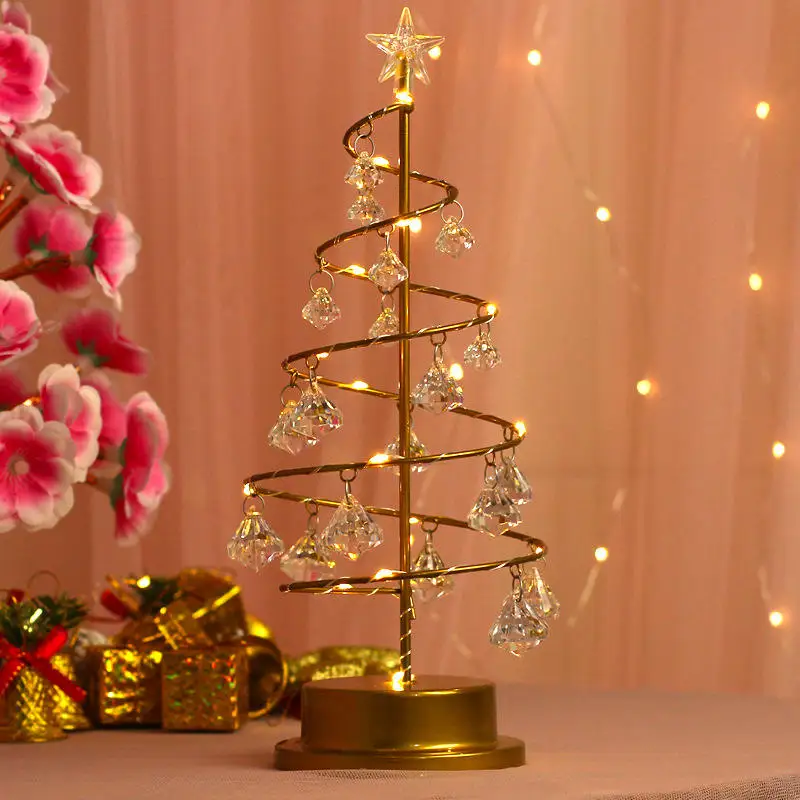 

Holiday Christmas Tree Lights Crystal Lights Room Decoration Night Lights Fairy Tale Lights Garden New Year Decoration Girl Gift