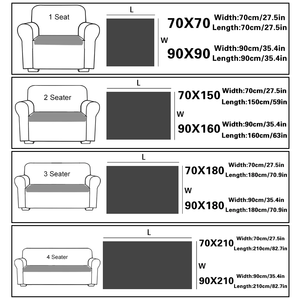 1 Шт. Противоскользящий Чехол Для Дивана Однотонный Защитный Полотенце От